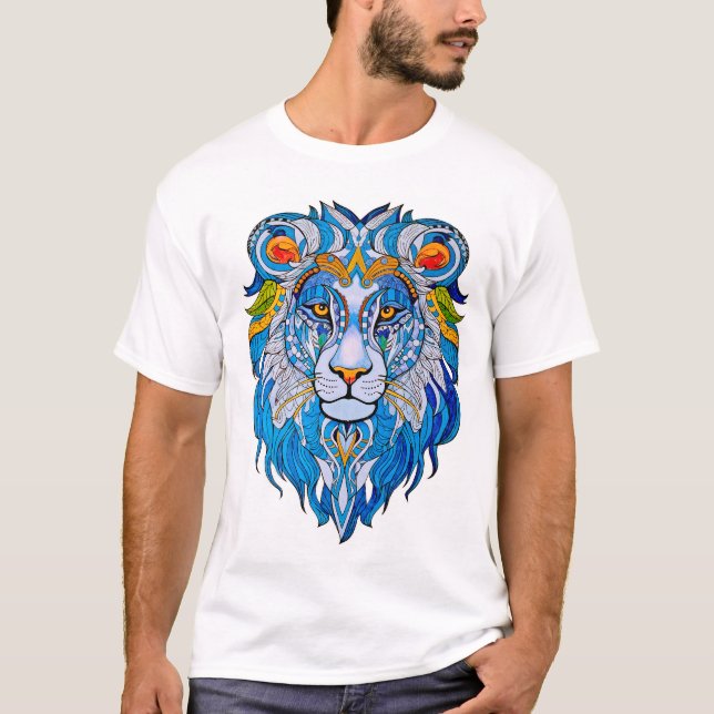 Lion Mandala T Shirt (Front)