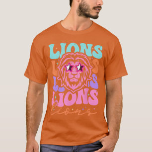 Lion Mascot Back to School Spirit Sports Men Women T-Shirt
