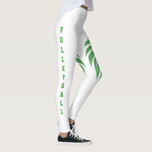 Lion Mascot Lion Head And Volleyball (customisable Leggings