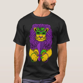 Lion Masquerade Mask Mardi Gras Animal Carnival Pa T-Shirt