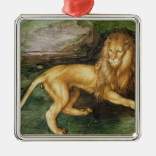 Lion Metal Tree Decoration