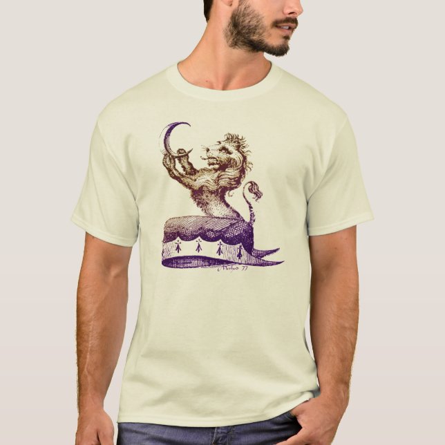 Lion Moon Graphic T-Shirt (Front)