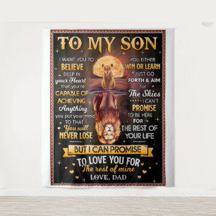 Lion Moon I Want To Believe - Dad To Son Tapestry