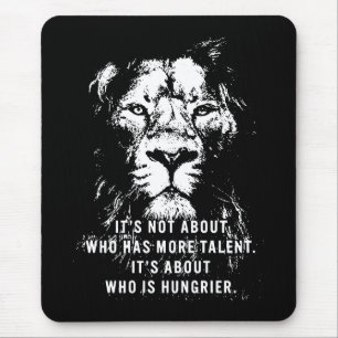 Lion - Motivational Words - Inspirational Mouse Mat