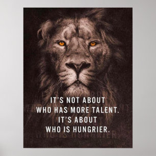 Lion - Motivational Words - Inspirational Poster