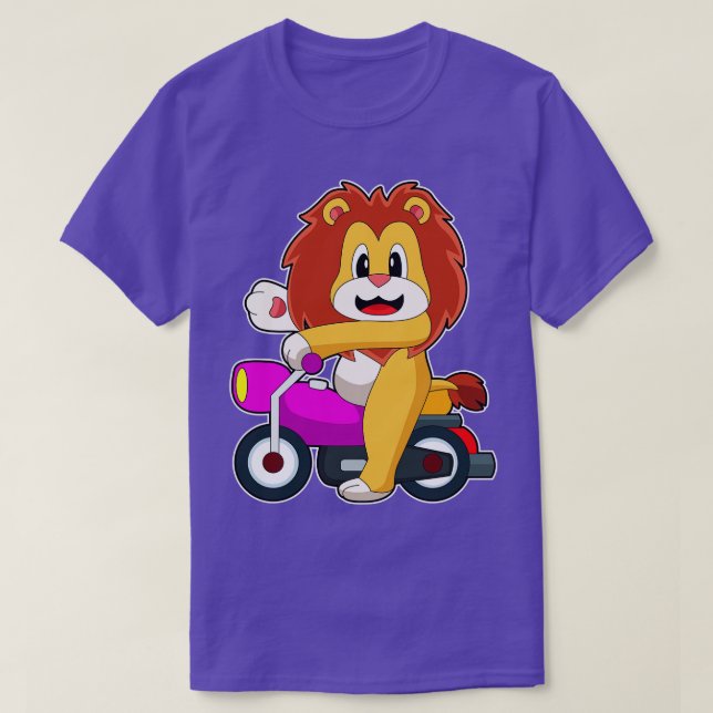 Lion Motorcycle T-Shirt (Design Front)