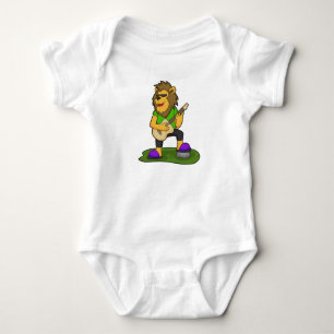 Lion Musician Guitar Music Baby Bodysuit