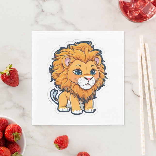Lion Napkin (Insitu)