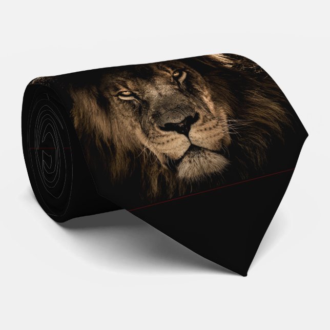 Lion Neck Tie (Rolled)