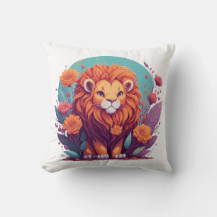 Lion Nursery Art Cushion