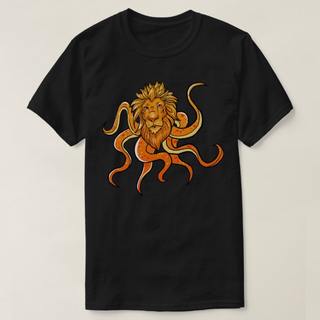 Lion Octopus T-Shirt (Design Front)