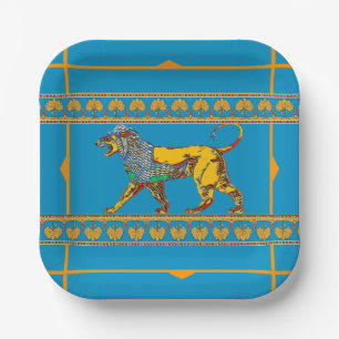 Lion of Babylon Paper Plate