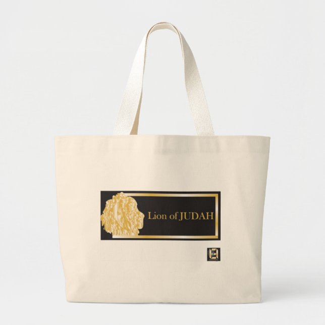 lion of judah 4.psd large tote bag (Front)
