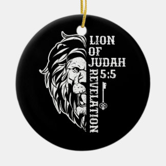 Lion of Judah 5 5 Christian Graphic Design Christi Ceramic Tree Decoration