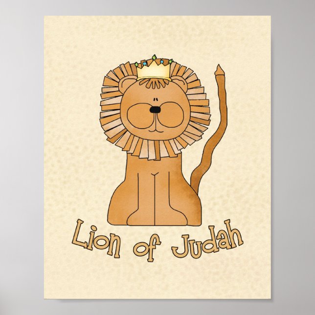 Lion of Judah 8"x10" Nursery Art Poster (Front)