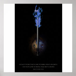 Lion of Judah and the Sword of Righteousness Poster