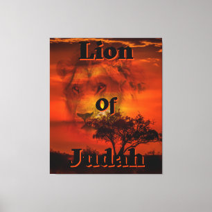 Lion Of Judah Biblical Tribe Canvas Wall Art
