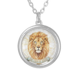 Lion of Judah Biblical Watercolor Necklace