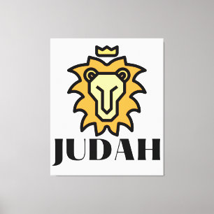 Lion Of Judah Crown Canvas Wall Art