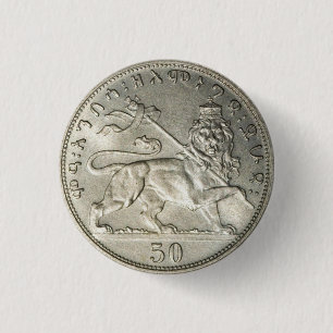 Lion of Judah Empire Ethiopia Rasta Reggae Roots 3 Cm Round Badge