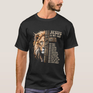 Lion Of Judah Faith In Christ Inspirational Christ T-Shirt