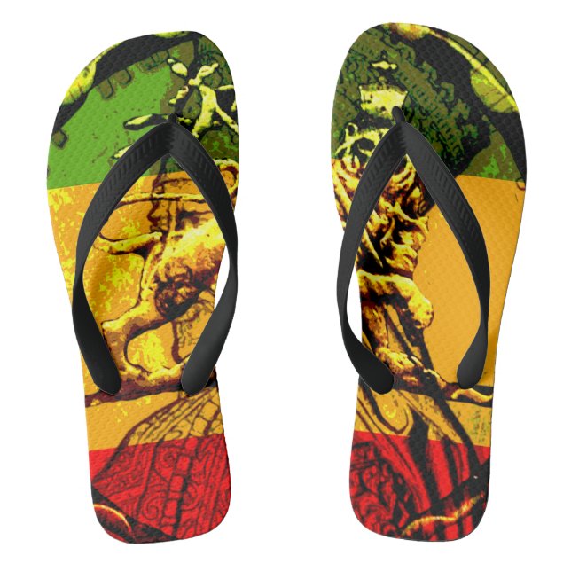 Lion of Judah Flip Flops (Footbed)
