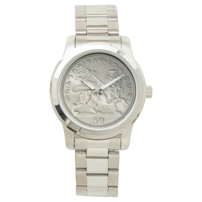 Lion of Judah Haile Selassie Jah Rastafari Watch (Front)