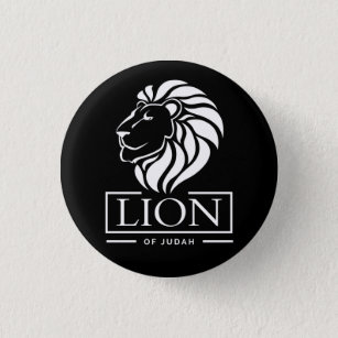 Lion of Judah - Haile Selassie - Rastafari Button