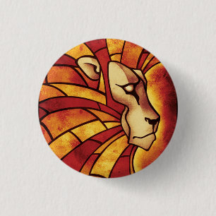 Lion of Judah - Haile Selassie - Rastafari Sticker 3 Cm Round Badge