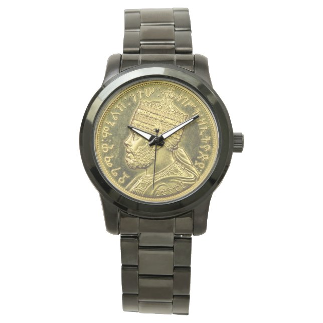 Lion of Judah - Haile Selassie - Rastafari Watch A (Front)