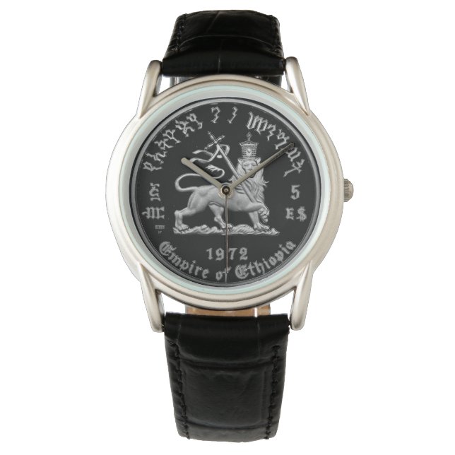 Lion of Judah - Haile Selassie - Rastafari Watch A (Front)