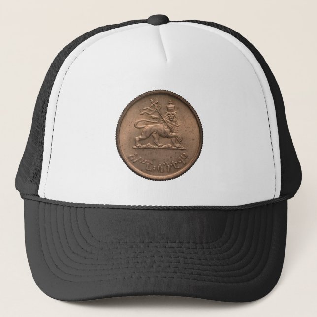 Lion of Judah - Haile Selassie - Trucker Cap Truck (Front)