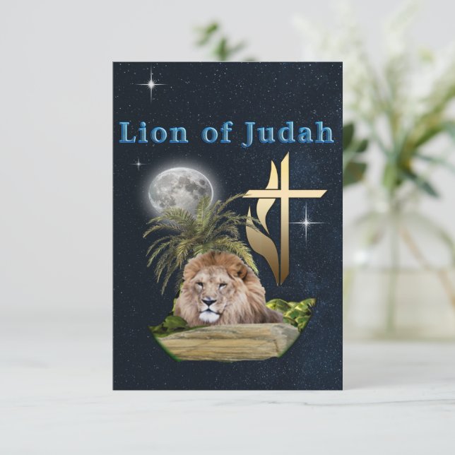 Lion of Judah Invitation (Standing Front)