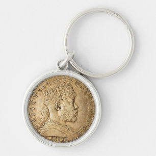 Lion of Judah Jah Army Menelik II Rasta Roots Key Ring