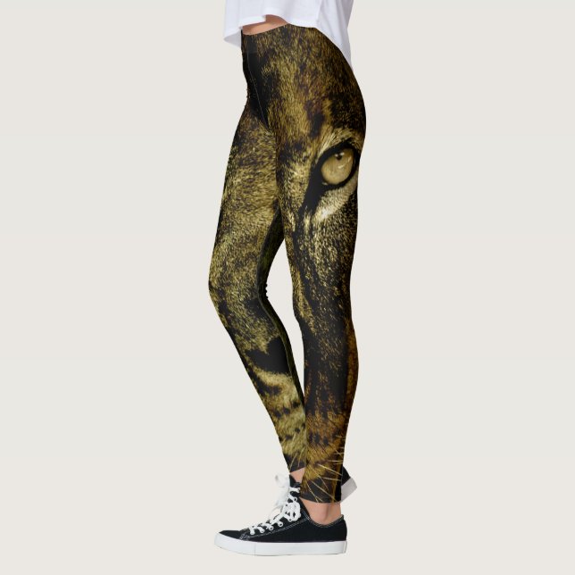 Lion of Judah - Jah Rasta - Power Yoga Leggings (Left)