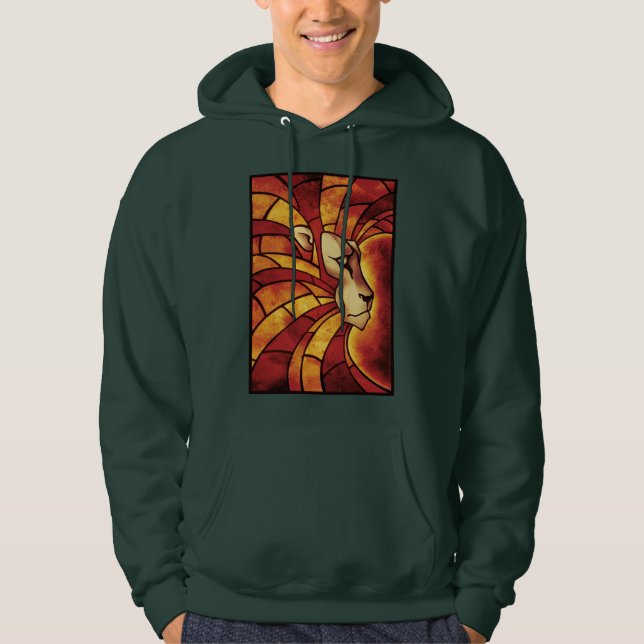 Lion of Judah - Jah Rastafari Rasta Queen Hoodie (Front)