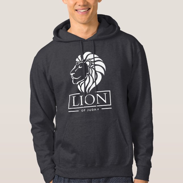 Lion of Judah - Jah Rastafari Rasta Reggae Hoodie (Front)