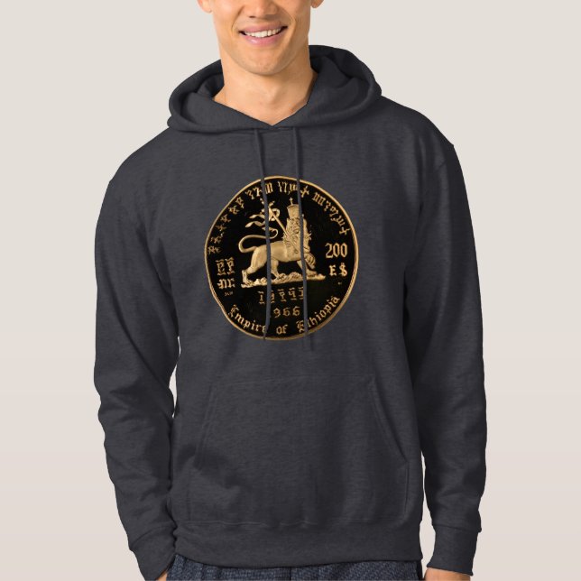 Lion of Judah - Jah Rastafari Rasta Reggae Hoodie (Front)
