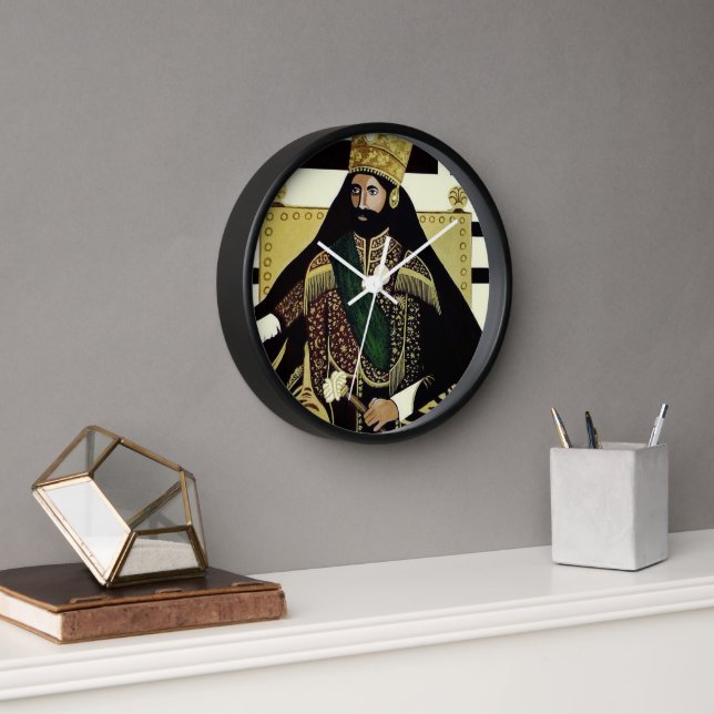 Lion of Judah Jah Rastafari Rasta Reggae Roots Clock (Office)