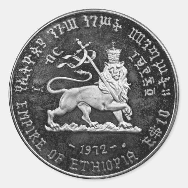 Lion of Judah Jah Rastafari Rasta Roots Sticker  (Front)