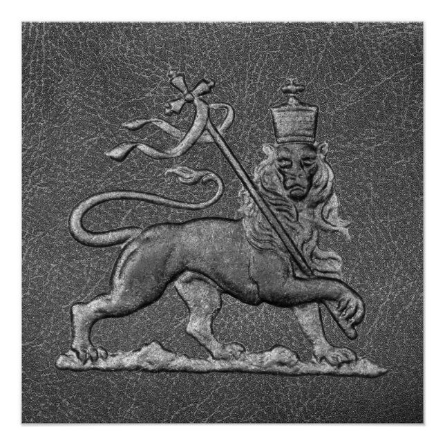Lion of Judah Jah Rastafari Reggae Roots Poster (Front)