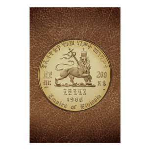 Lion of Judah Jah Rastafari Reggae Roots Poster