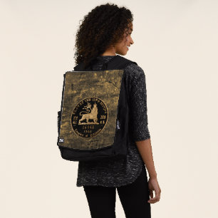 Lion of Judah - Jah Rastafari - Reggae Rucksack Backpack