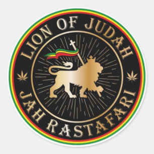 Lion of Judah - Jah Rastafari - Sticker Aufkleber