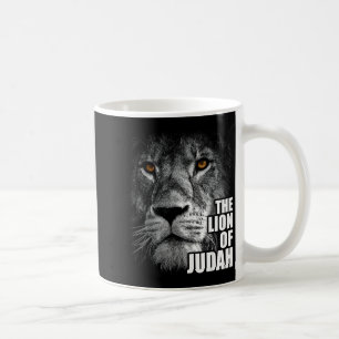 Lion Of Judah Jesus Christian Faith Over Fear  Coffee Mug
