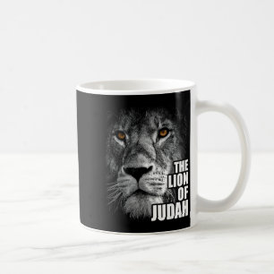 Lion Of Judah Jesus Christian Faith Over Fear Coffee Mug