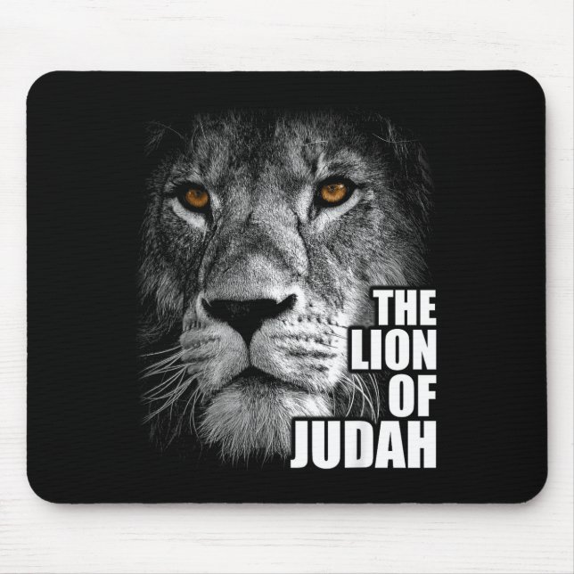 Lion Of Judah Jesus Christian Faith Over Fear  Mouse Mat (Front)