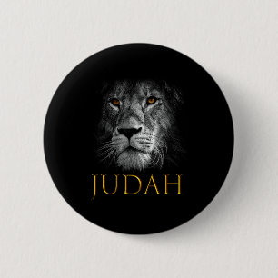 Lion Of Judah Jesus Christian Faith Over Fear Prem 6 Cm Round Badge