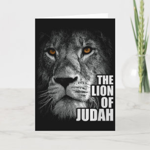 Lion Of Judah Jesus Christian Faith Over Fear Prem Card