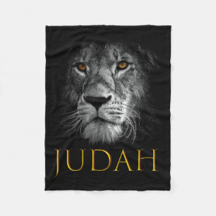 Lion Of Judah Jesus Christian Faith Over Fear Prem Fleece Blanket